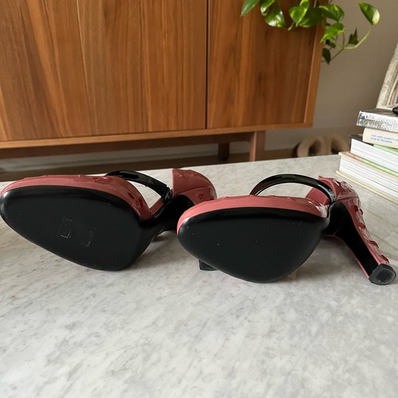 Bottega Venata Karung Taupe Mary Jane heels - Picture 6 of 6